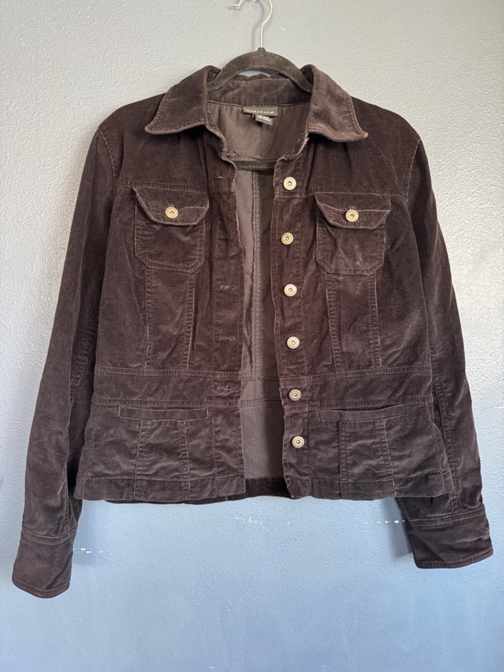 Rafaella Black Button-Front Jacket